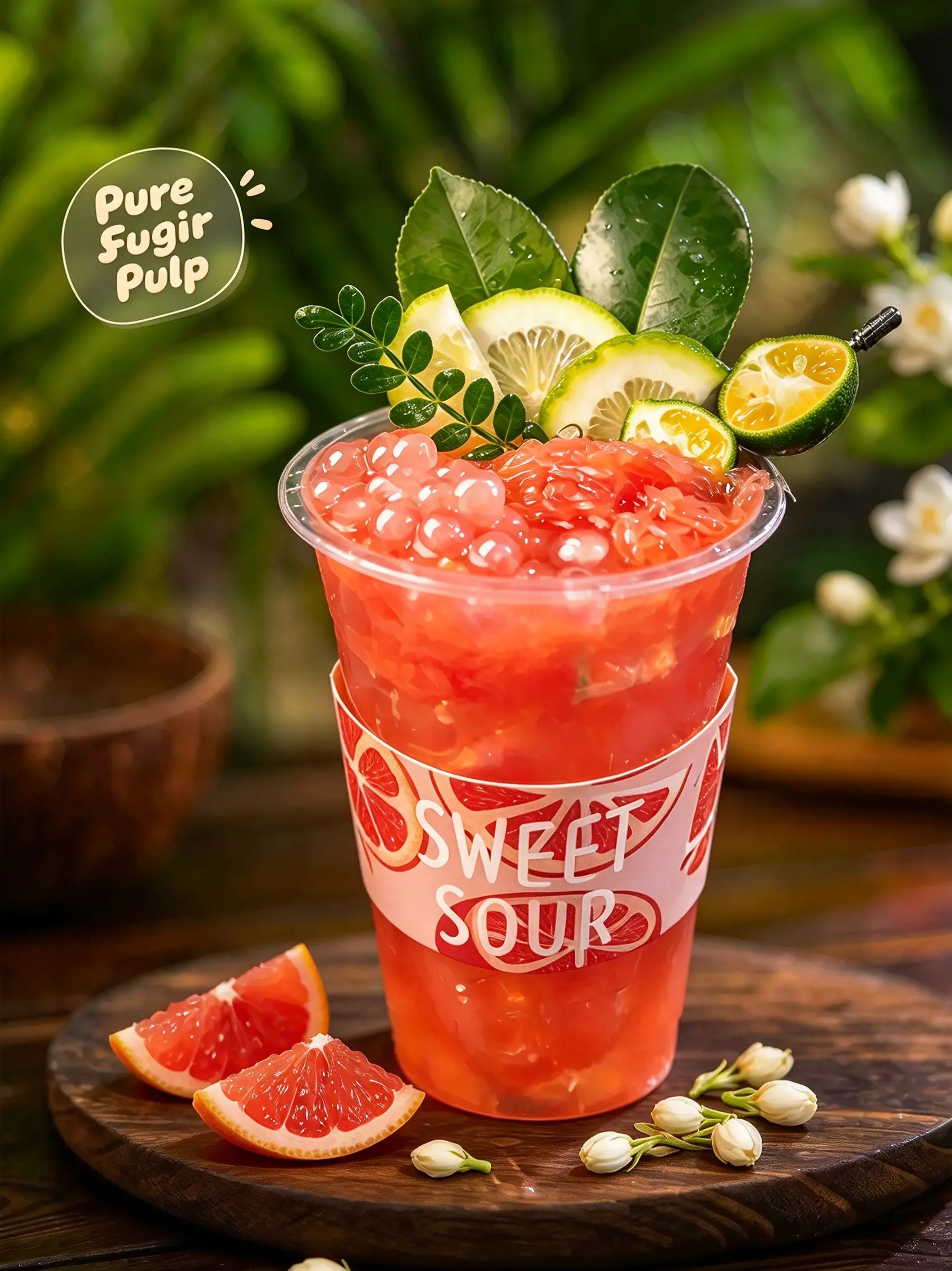 Sugar Red Grapefruit — premium fruit syrup wholesale for premium supermarket juice programs